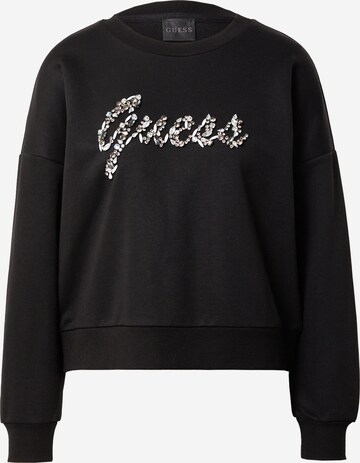 GUESS Sweatshirt 'MANILA' in Black: front