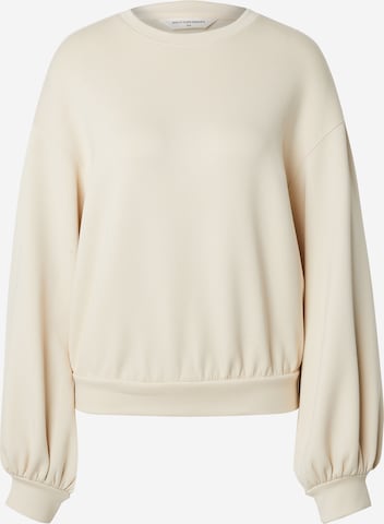 Sweat-shirt MSCH COPENHAGEN en beige : devant