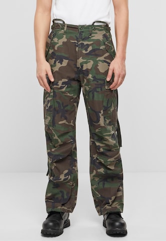 Loosefit Pantalon cargo Brandit en vert : devant