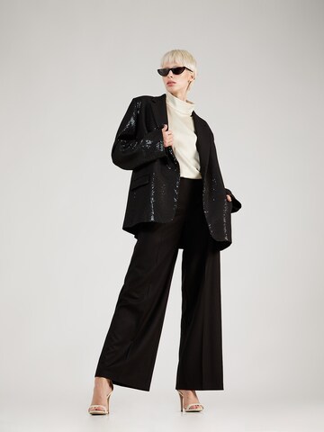 DRYKORN Wide leg Pleat-front trousers 'BEFORE' in Black