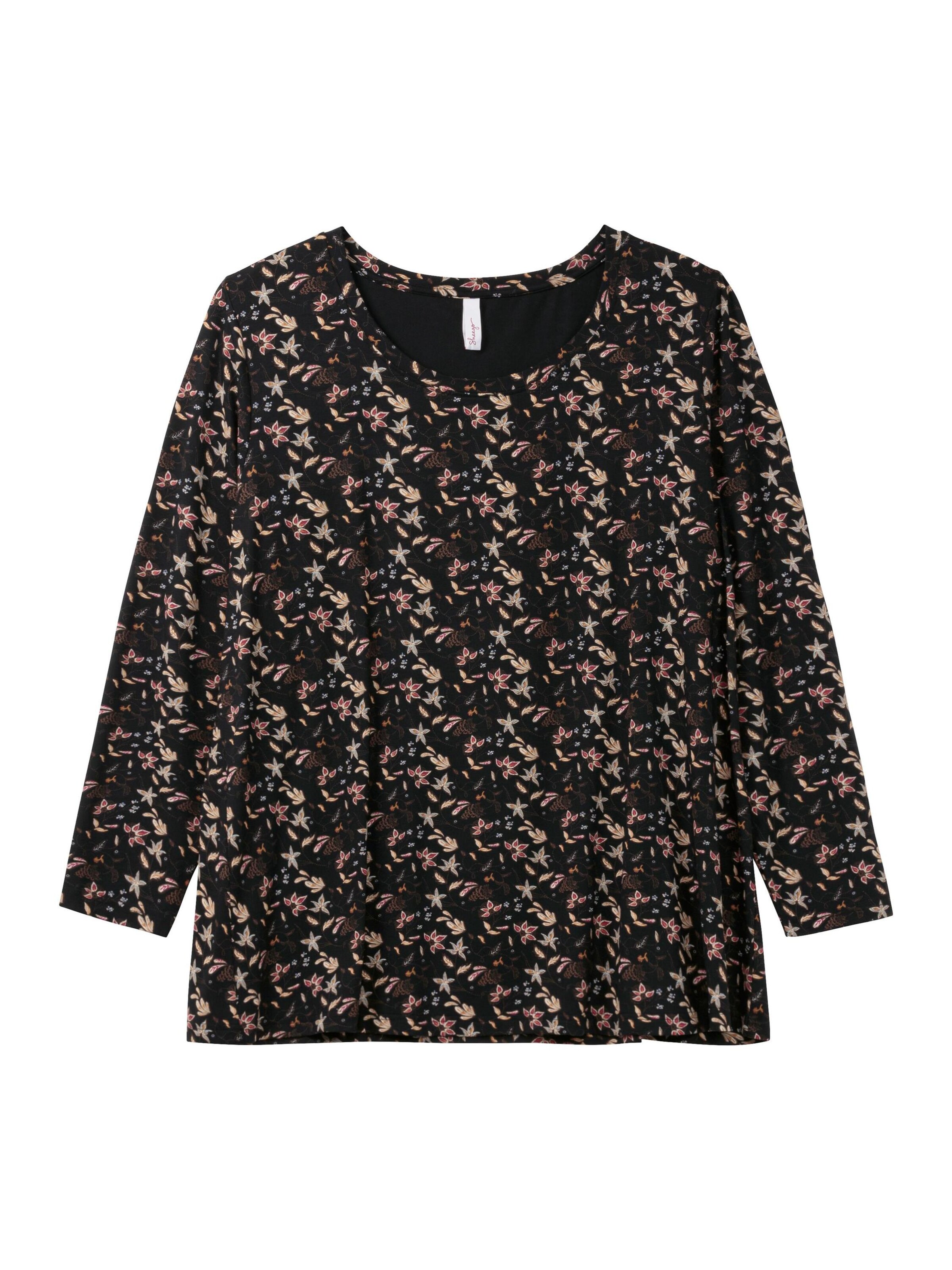 SHEEGO Футболка в Черный: спереди