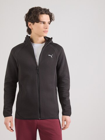Veste de survêtement 'Evostripe' PUMA en noir : devant
