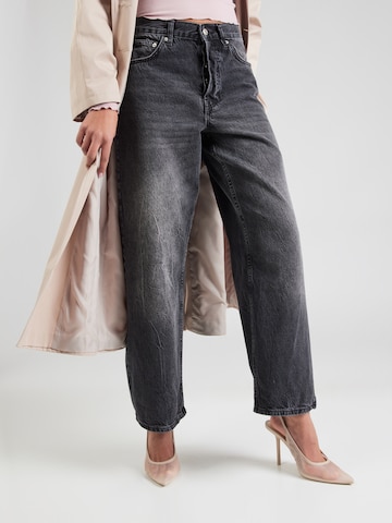 TOPSHOP Loose fit Jeans in Black: front