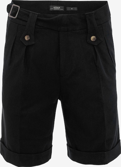 Pantaloni con pieghe Antioch di colore nero, Visualizzazione prodotti