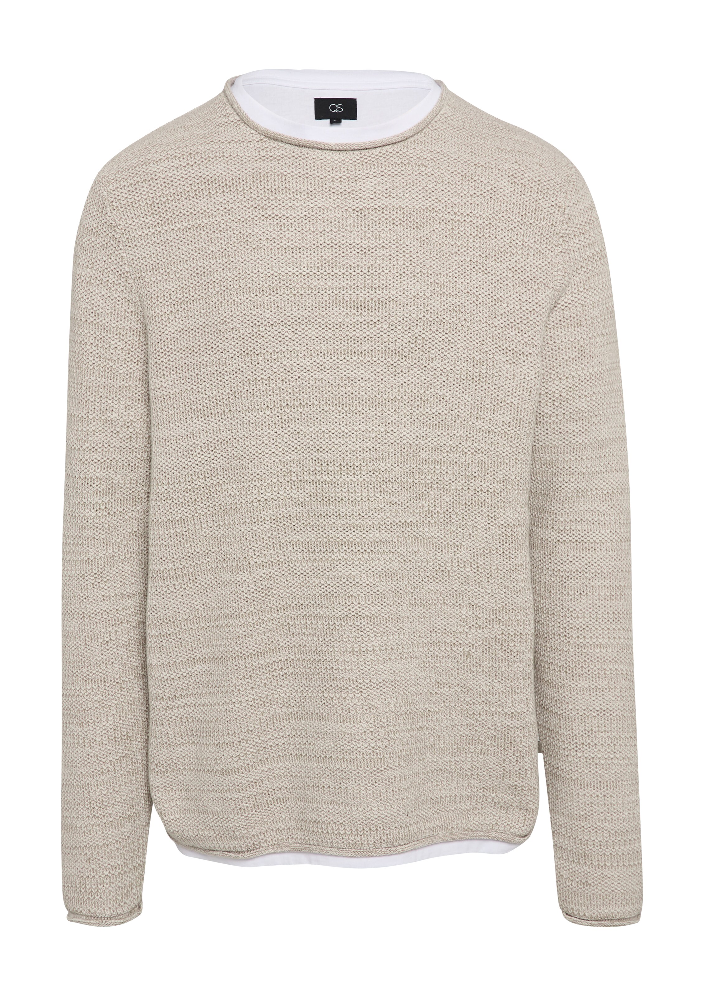 QS Pullover in Beige: Vorderseite