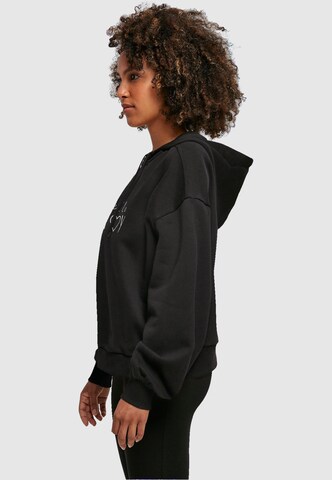 Merchcode Sweatshirt 'Spring - Hello May' in Black