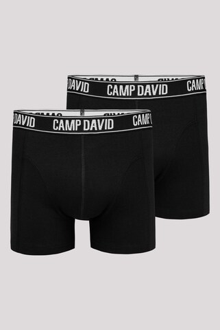 CAMP DAVID Boxershorts in Schwarz: Vorderseite