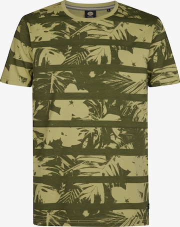 T-Shirt Petrol Industries en vert : devant