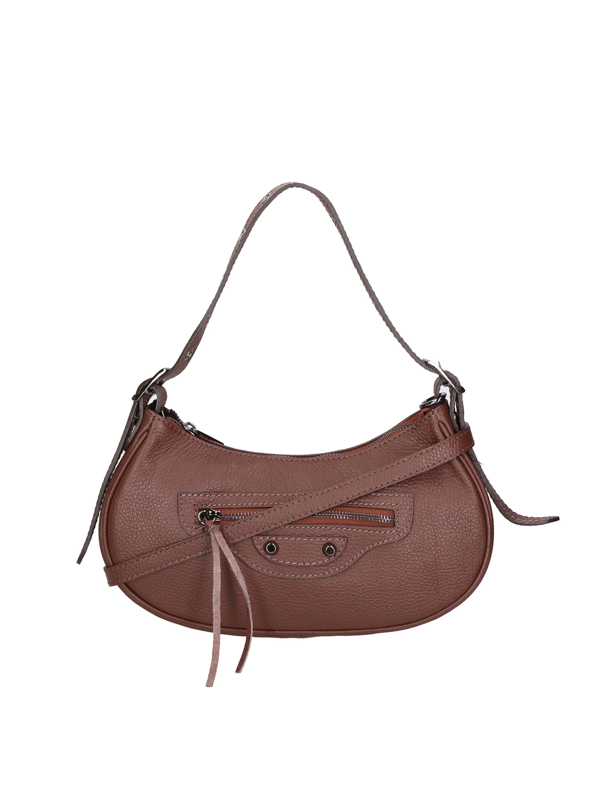 Borsa a spalla di Gave Lux in marrone: frontale