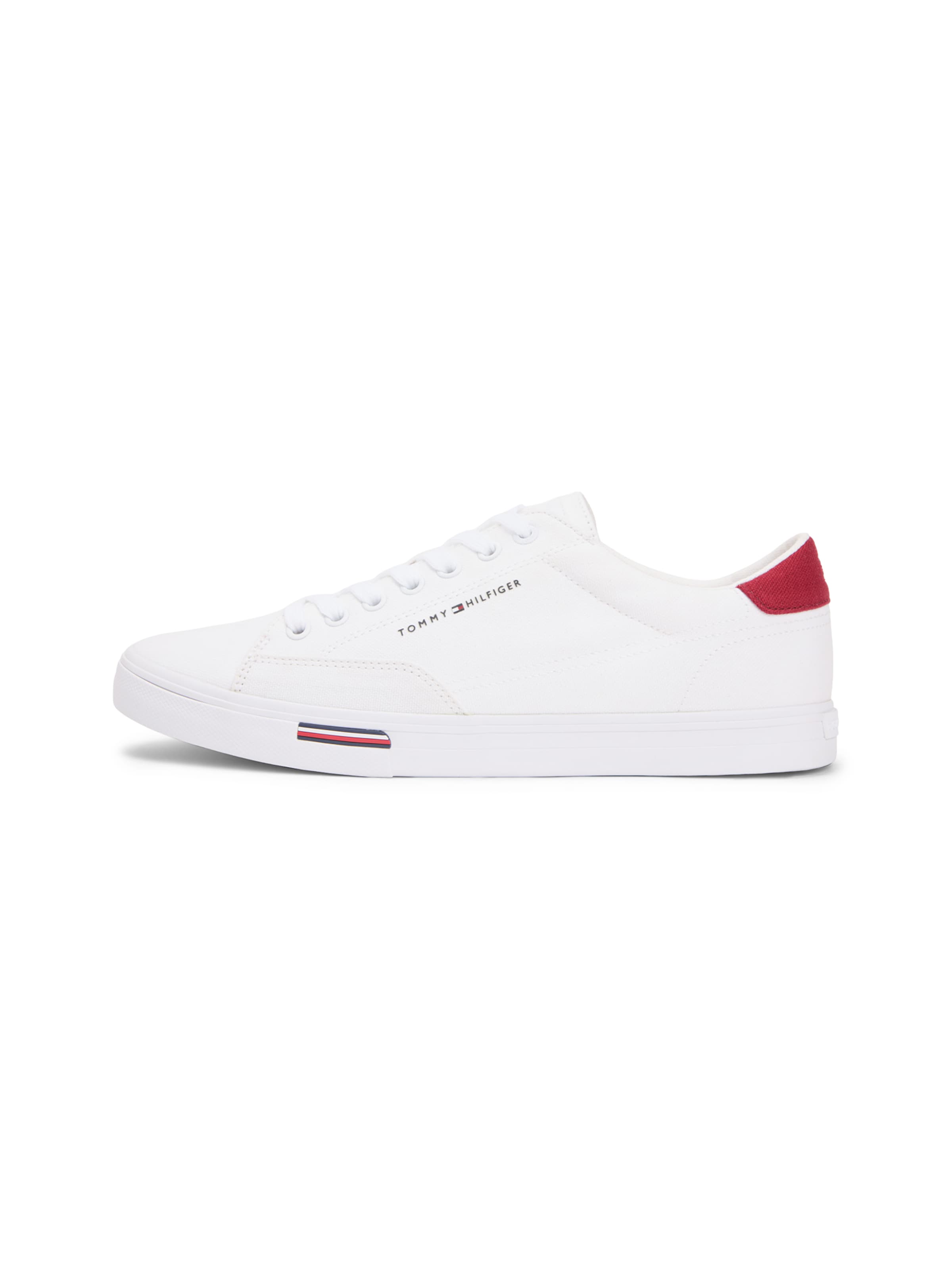 Baskets basses TOMMY HILFIGER en blanc : devant