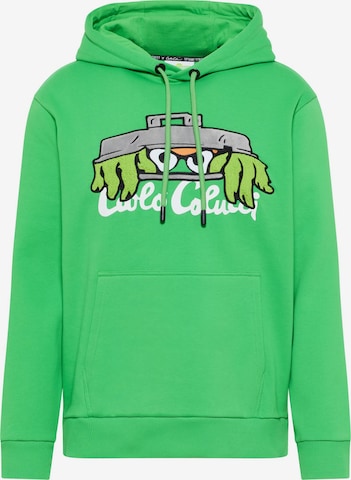 Carlo Colucci Sweatshirt ' Degiampietro ' in Groen: voorkant