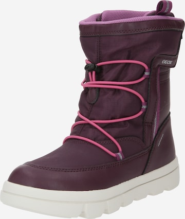 GEOX Snow Boots in Purple: front