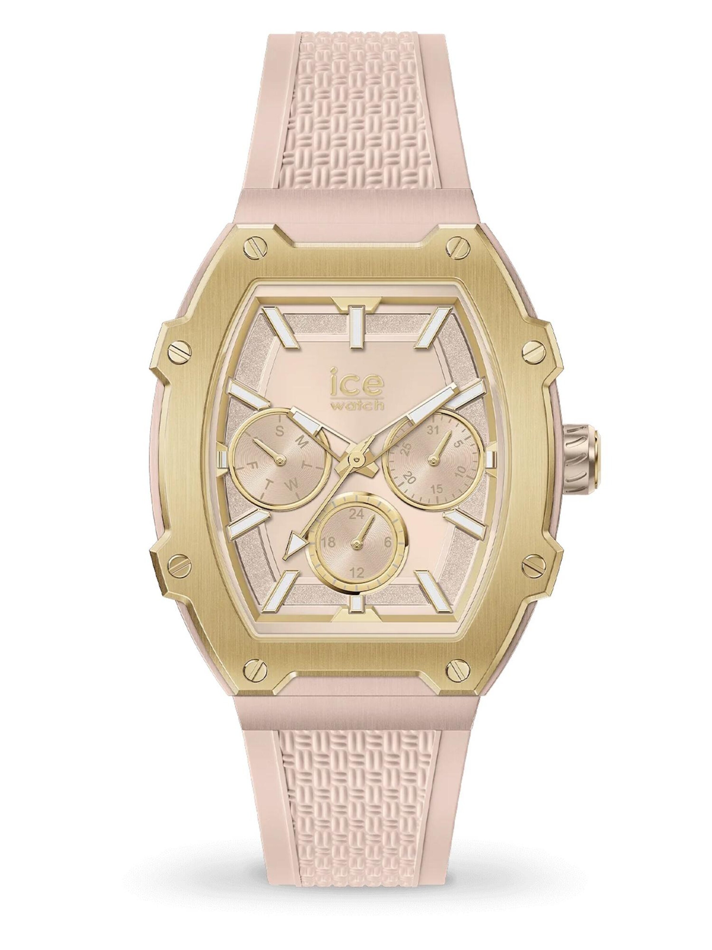 ICE WATCH Analoguhr 'Boliday'‌‌‌‌ in Beige: Vorderseite