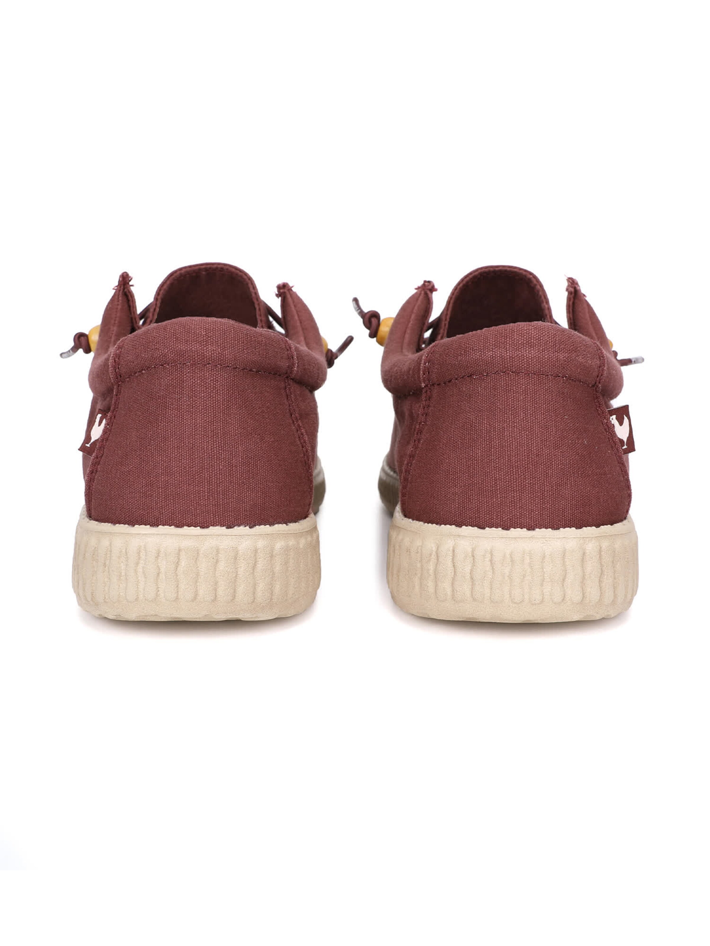 Walk In Pitas Moccasin 'Wallabi' in Red: back