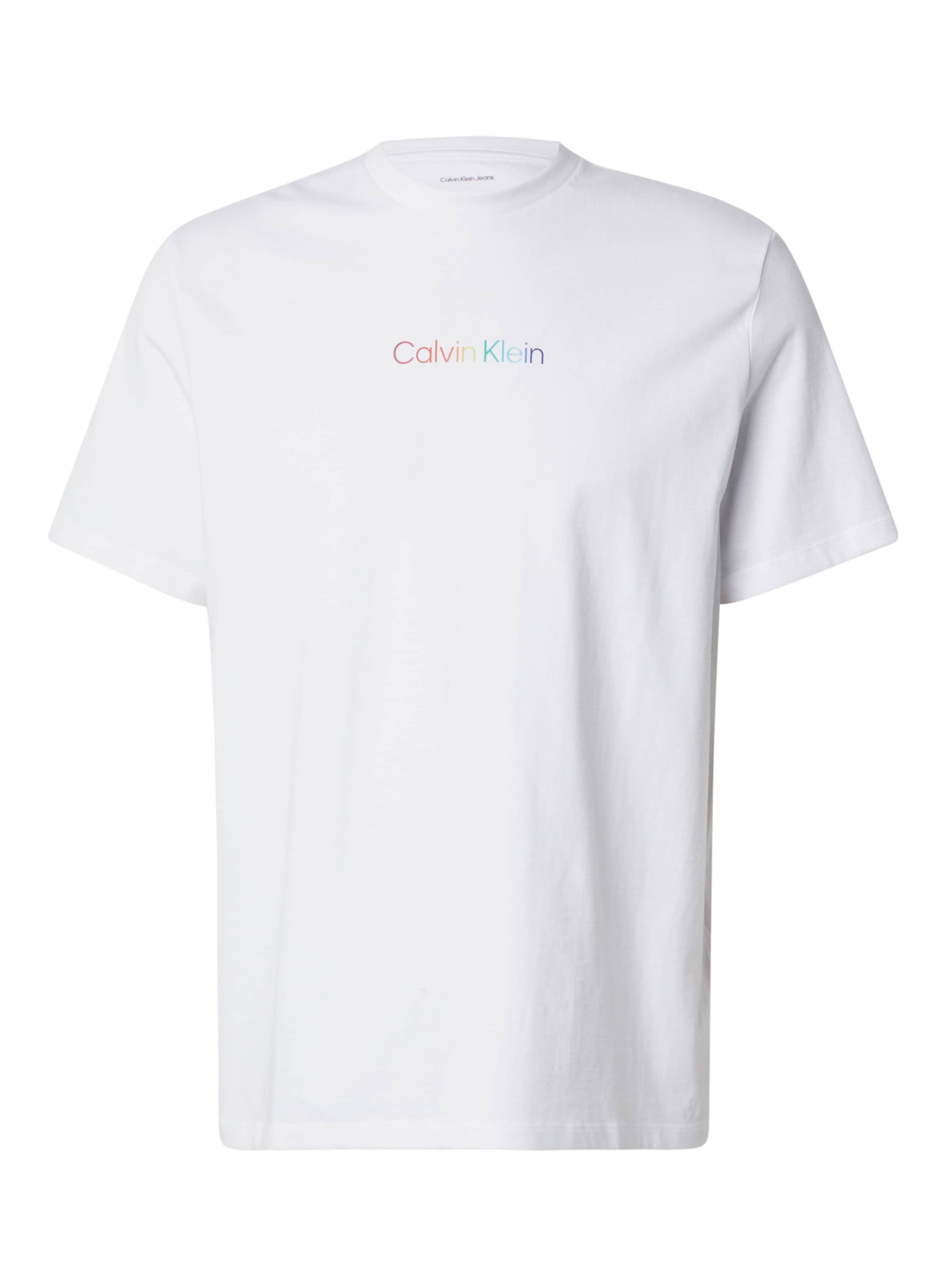 balts Calvin Klein Jeans T-Krekls: no priekšpuses