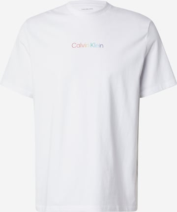 Calvin Klein Jeans T-shirt i vit: framsida