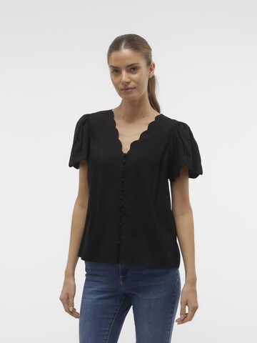 VERO MODA Blouse 'IDUN' in Zwart: voorkant