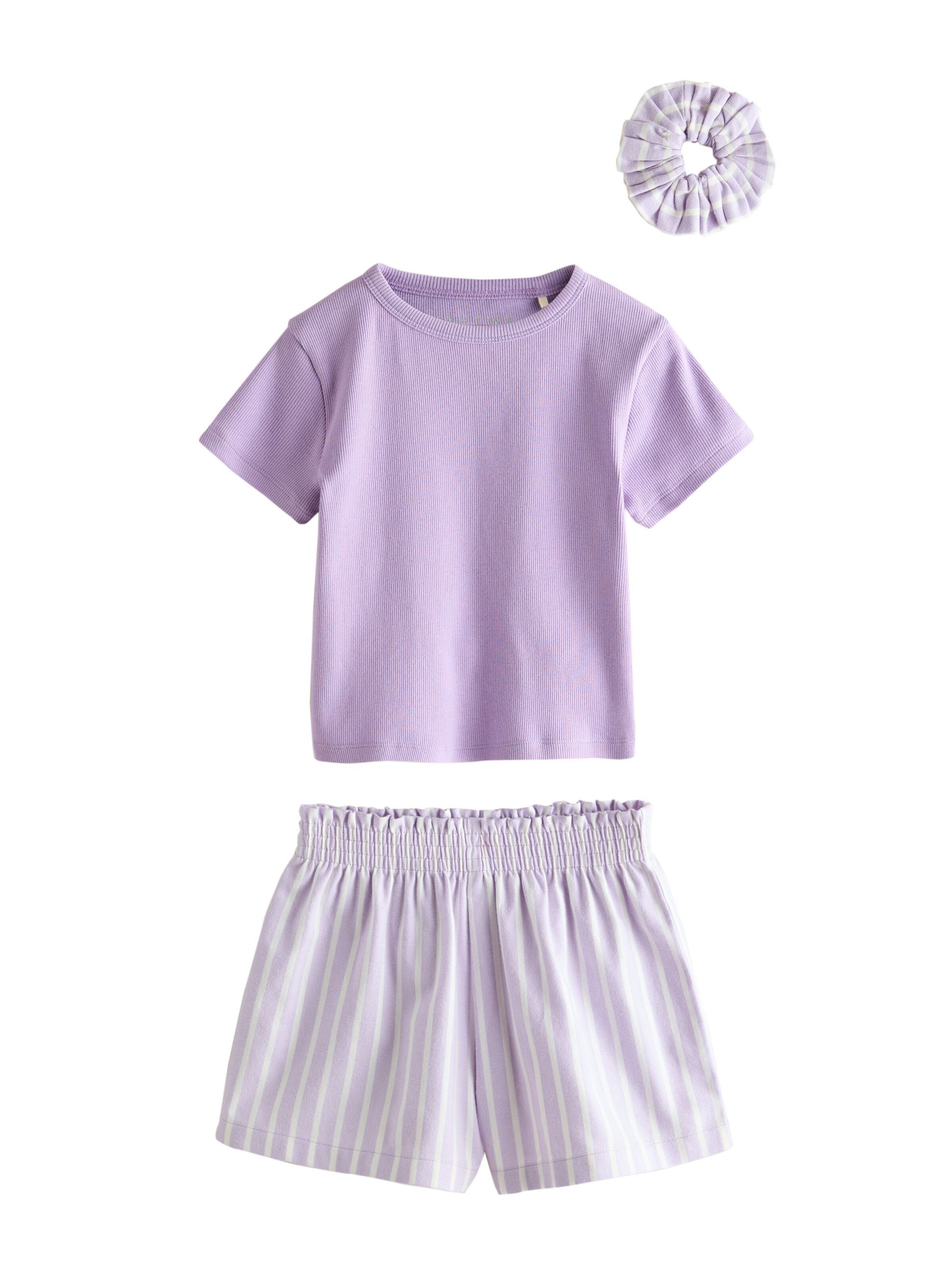 Next Set: Schlafanzug und Scrunchie in Gelb