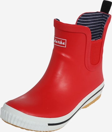 Derbe Rubber boot in Red: front