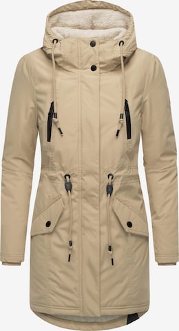 Ragwear Talviparka 'Elsien' värissä beige: etupuoli