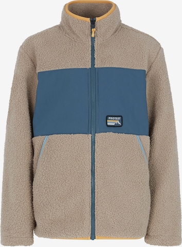 PROTEST Fleecejacke 'PRTBARTIS JR' in Braun: Vorderseite