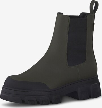 TAMARIS Chelsea Boots in Green: front