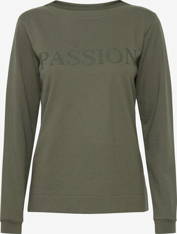 Fransa Sweatshirt in Green: front