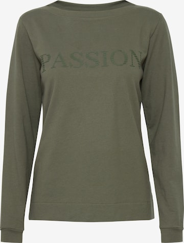 Fransa Sweatshirt in Green: front