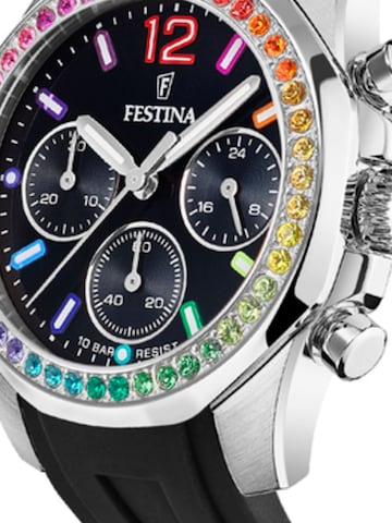 FESTINA Analoog horloge 'Festina - Chronograph Boyfriend - Quartz watch movement - Watch case width: 38.1 mm' in Zwart