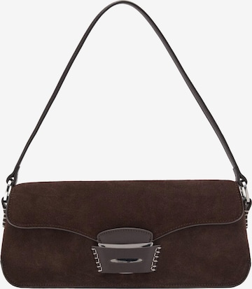 MANGO Torba na ramię 'Mask' w kolorze brązowy: przód