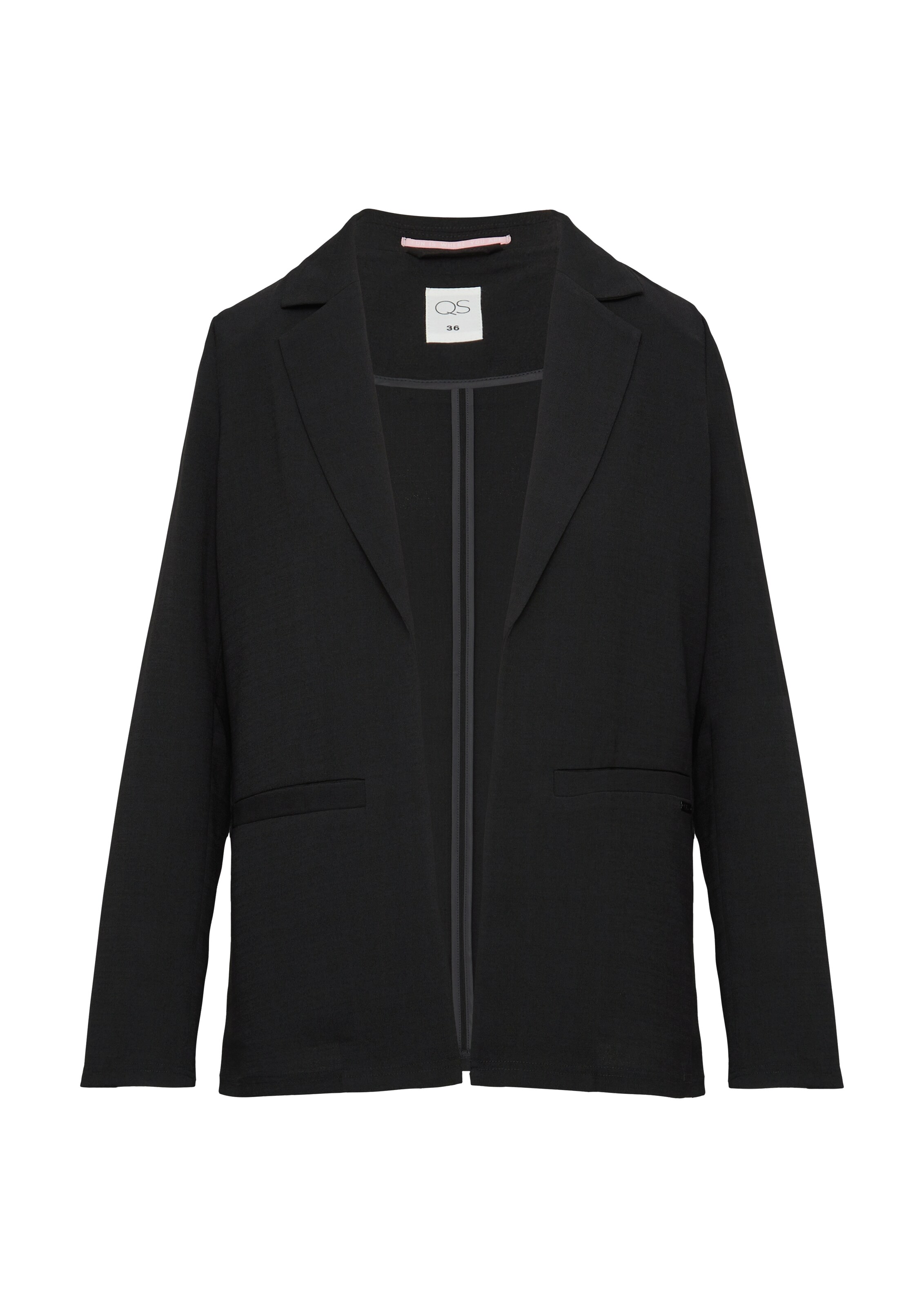 QS Blazer in Schwarz: Vorderseite