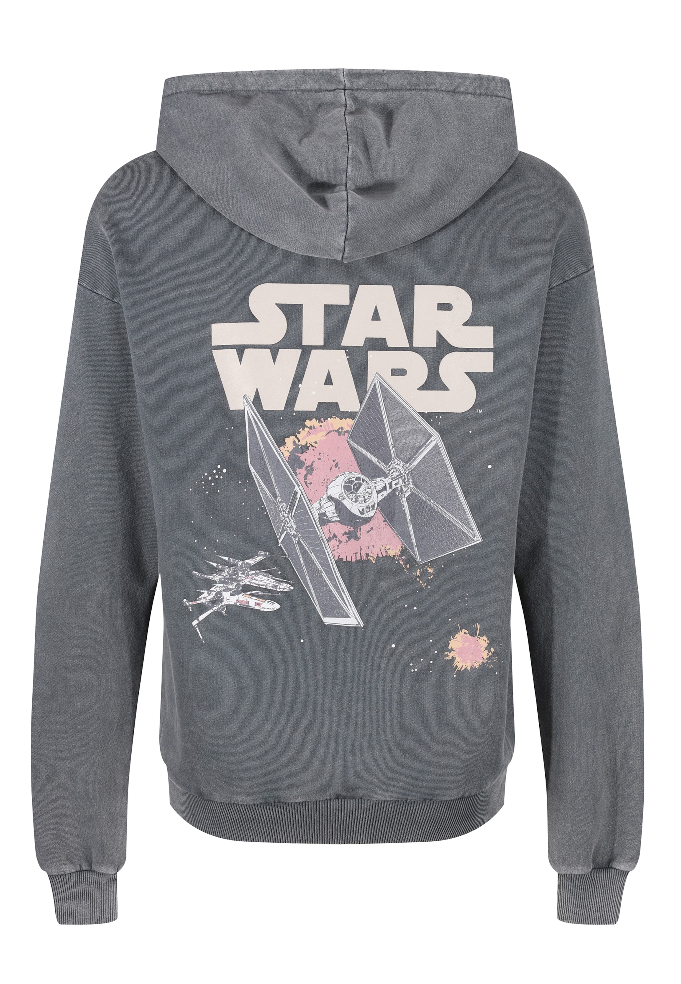 Recovered Sweatshirt 'Star Wars Ship Battle' in Grey