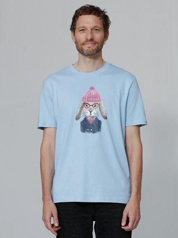 T-Shirt 'Hase' Watapparel en bleu : devant