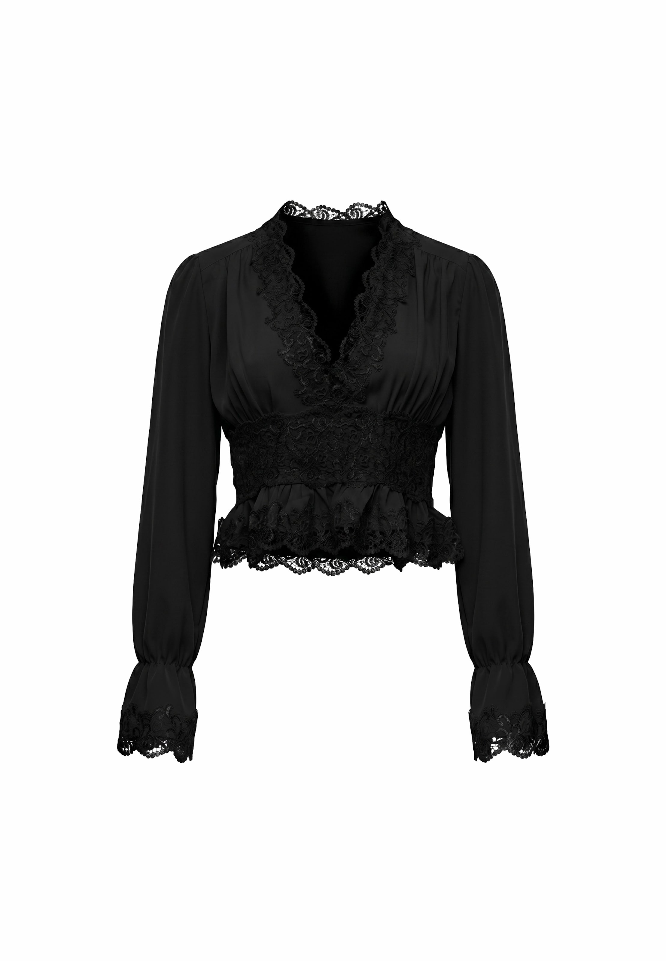 Chemisier faina en noir : devant