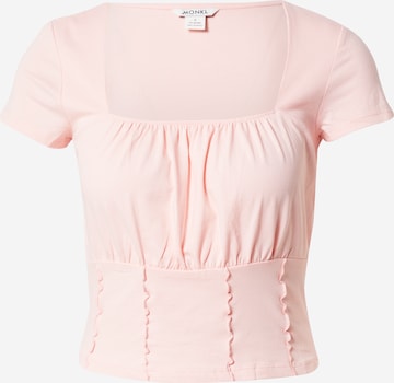 Monki Shirt 'Phoebe' in Pink: front