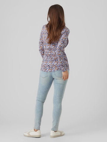 MAMALICIOUS Slimfit Jeans 'Ina' in Blau