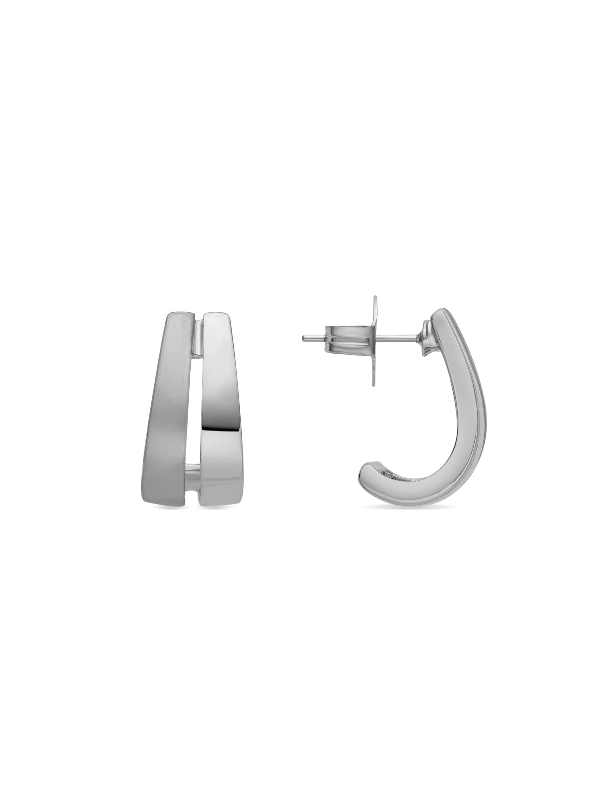 LUXBYLUX Earrings in Silver: front