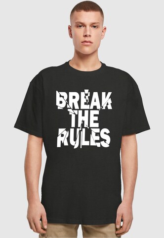 Merchcode T-shirt 'Break The Rules 2' i svart: framsida