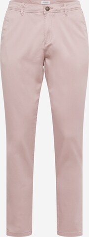 JACK & JONES Slim fit Chino trousers 'MARCO BOWIE' in Pink: front