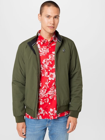 Superdry Between-Season Jacket 'Harrington' in Green: front