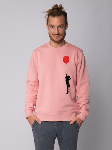 Sweat-shirt Watapparel en rose : devant