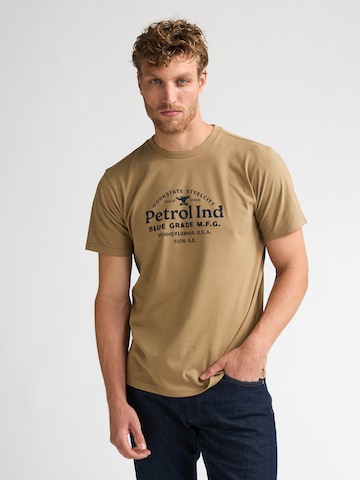Petrol Industries Shirt in Bruin: voorkant