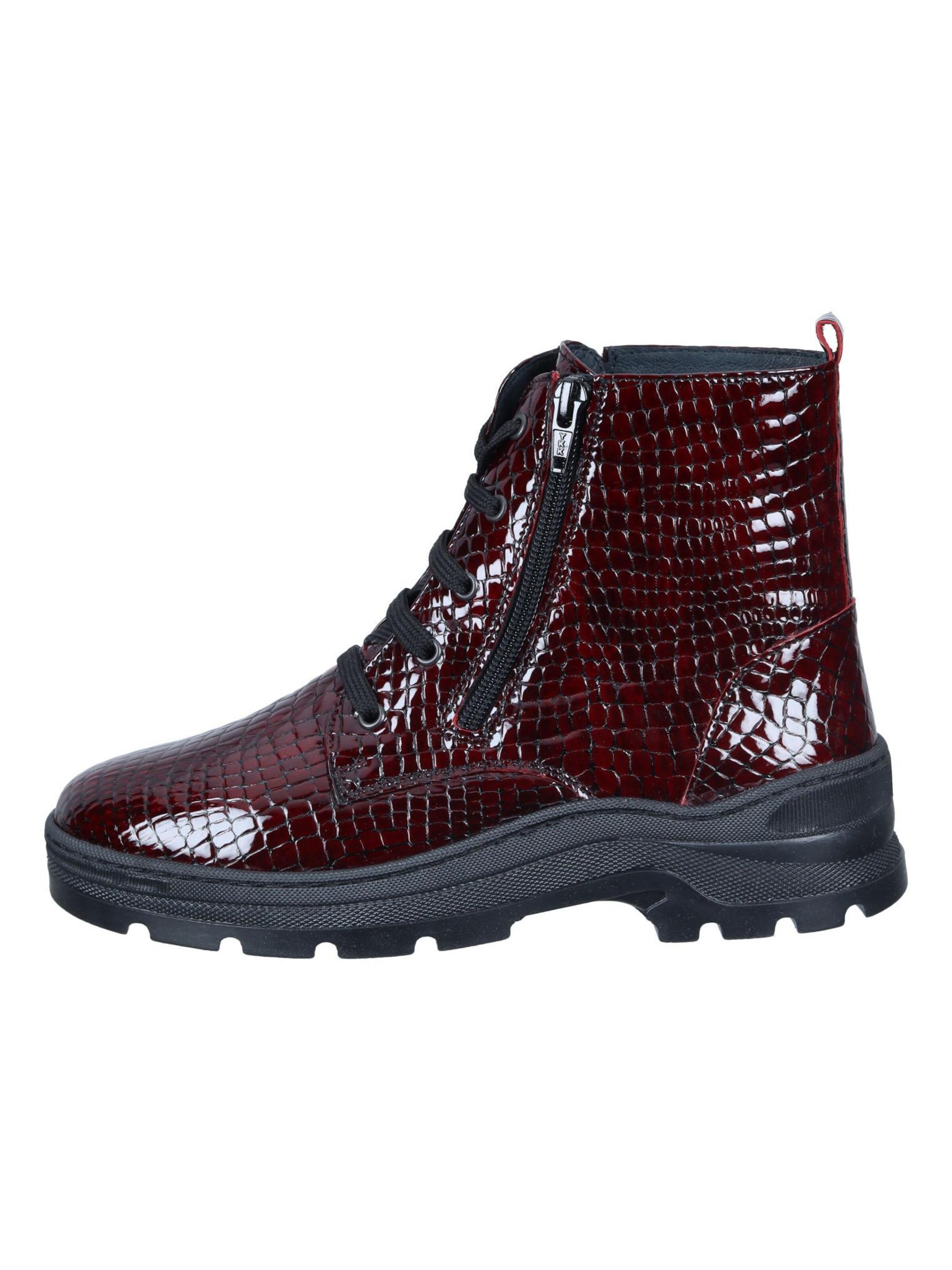 Comfortabel Ankle Boots 'Stiefeletten' in Red