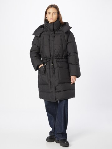 Didriksons Winter Coat in Black: front