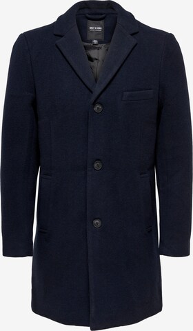 Cappotto di mezza stagione 'Jaylon' di Only & Sons in blu: frontale