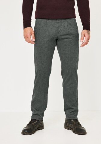 REDPOINT Slimfit Chinohose in Grau: Vorderseite