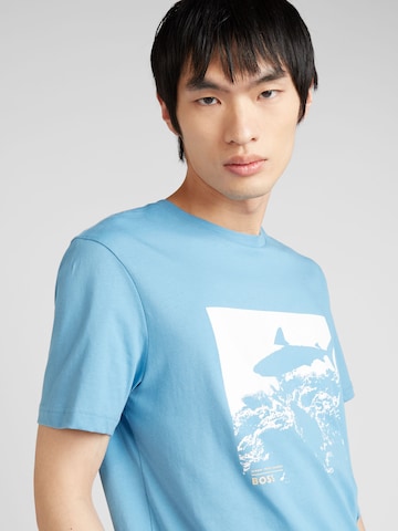 T-Shirt 'Sea_horse' BOSS Orange en bleu