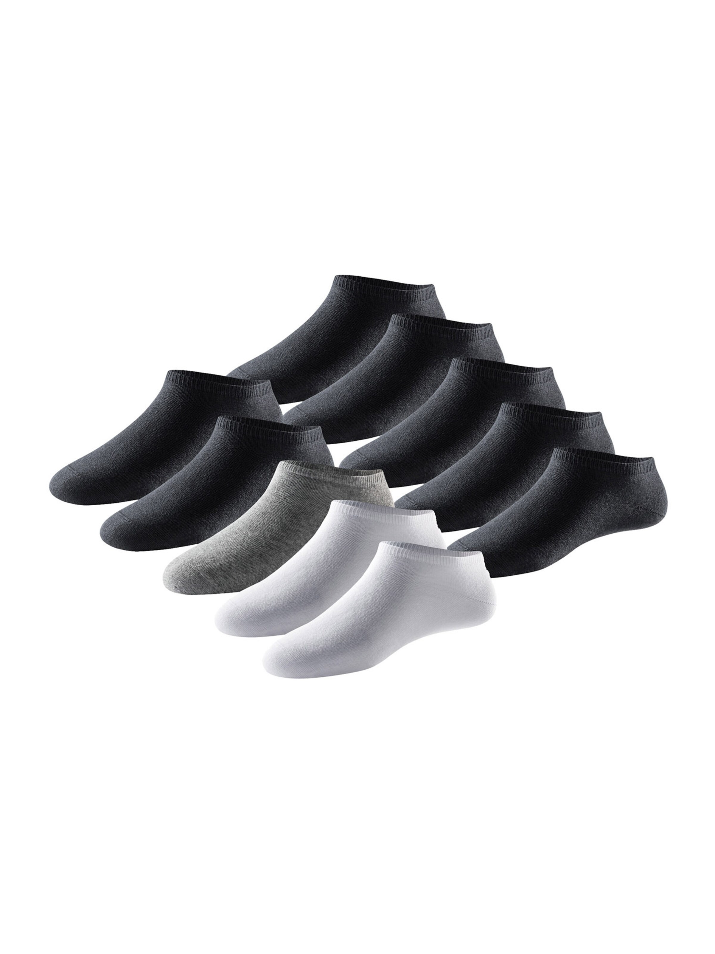 SCHIESSER Sneakersocken ' Bluebird ' in Grau: Vorderseite