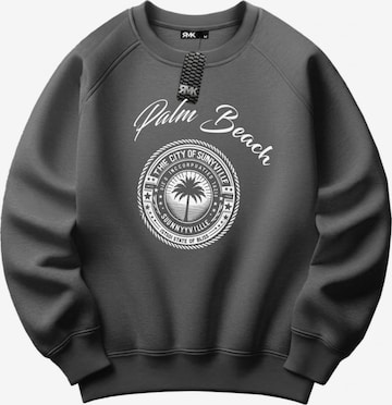 RMK Sweatshirt 'Palm Beach' in Grey: front