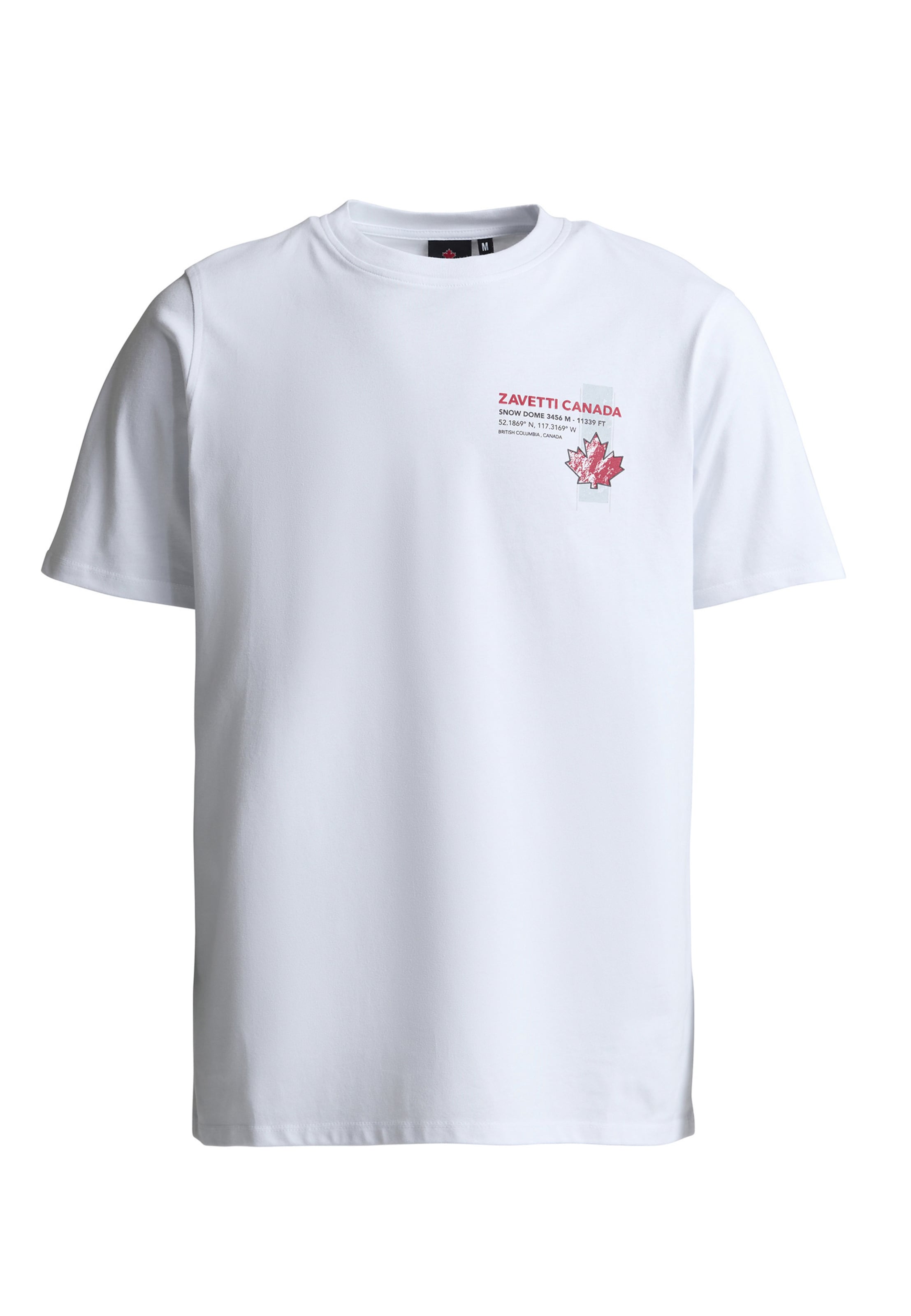 T-Shirt 'Alonso' Zavetti Canada en blanc : devant